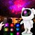 Luminária Astronauta Projetor Luz Galáxia Nebulosa Estrelas Cor Da Estrutura Branco 110v/220v - Imagem 4