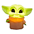 Luminária Grogu Baby Yoda Star Wars Com Lâmpada Led - Usare - Imagem 1