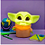 Luminária Grogu Baby Yoda Star Wars Com Lâmpada Led - Usare - Imagem 2