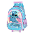 Mochila Rodinha E Costa Stitch Pelucia Disney Luxcel Filme Cor Roxa - Imagem 1