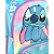 Mochila Rodinha E Costa Stitch Pelucia Disney Luxcel Filme Cor Roxa - Imagem 3
