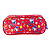 Estojo Escolar Duplo Com Zíper Da Hello Kitty Cetim - Vermelho E Rosa - Hello Kitty - Imagem 3
