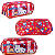 Estojo Escolar Duplo Com Zíper Da Hello Kitty Cetim - Vermelho E Rosa - Hello Kitty - Imagem 4