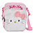Bolsa Transversal Com Regulagem Hello Kitty Pelúcia E Cetim - Imagem 1