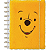 Caderno Tilidisco Universitário 10 Matérias Pooh Pelúcia 160 Folhas - Imagem 1