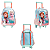 Kit Mochila Rodinha Escolar Frozen Lancheira Estojo 2026 Frozen Azul-celeste - Imagem 4