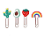 Clips Decorados  Cores Sortidas 4 Unidades Tilibra - Imagem 2