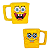 Caneca 3d Quadrada Bob Esponja 450ml Zona Criativa - Imagem 4