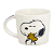 Kit Prato Bowl Caneca Snoopy Breakfast Café Da Manhã Branco - Imagem 5