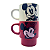 Kit Caneca Mickey Minnie 150ml Xicaras Empilhaveis Zcriativa - Imagem 1