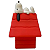 Apontador Snoopy Cachorrinho Material Escolar Tilibra - Imagem 3