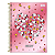 Caderno Espiral Univ 01 Mat Snoopy Core 80  Tilibra Rose - Imagem 1