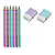 Kit 6 Lapis  e 2 Borrachas Sparkle Faber Castell - Imagem 1