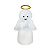 Luminaria Anjo com aureola com fio batizado - Imagem 1