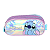 Estojo Triplo Escolar Stitch Holografico Azul Luxcel - Imagem 1