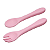 Kit Talher Infantil Silicone Kouii Colher Garfo Introdução Alimentar - Imagem 3
