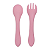 Kit Talher Infantil Silicone Kouii Colher Garfo Introdução Alimentar - Imagem 2