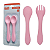 Kit Talher Infantil Silicone Kouii Colher Garfo Introdução Alimentar - Imagem 4