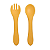 Kit Talher Infantil Silicone Kouii Colher Garfo Introdução Alimentar - Imagem 3