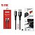 CABO DE DADOS USB PARA TYPE-C TURBO 1.2M 5V 3A TOMATE TC-210C - Imagem 2
