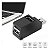 HUB MULTIFUNCIONAL COM 3 PORTAS USB 2.0 TOMATE MST-011 - Imagem 2