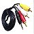 CABO 3RCA PARA P3 1.5M TOMATE MCB-032YO - Imagem 1