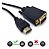 CABO HDMI PARA VGA 1.8M TOMATE MCB-038 - Imagem 1