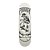Shape de marfim modelo juvenil PRODIGY SKATEBOARDS B&W Skull - Imagem 1