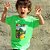 Camiseta infantil estonada SKATE KIDS Dino Roar - Imagem 1