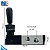 4H230C-08S - VALVULA ALAVANCA MOLA 5/3 VIAS CF 1/4" BSPP (ROSCAS 1/4" ESCAPES 1/8") - Imagem 2