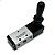 4H230C-08S - VALVULA ALAVANCA MOLA 5/3 VIAS CF 1/4" BSPP (ROSCAS 1/4" ESCAPES 1/8") - Imagem 1