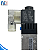 4V220-08 AC220V - VALVULA D. SOL. 5/2 VIAS 1/4" BSPP (ROSCAS 1/4" ESCAPES 1/8") 220VCA - Imagem 4