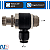 JSC08G03 - VALVULA CONTROLE FLUXO 8MM X 3/8" BSPP - Imagem 3