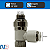 Válvula controlador de fluxo rosca 1/8" x 4mm - trava - Imagem 3