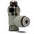 Válvula controlador de fluxo rosca 1/8" x 4mm - trava - Imagem 1