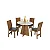 MESA REDONDA LAURA - BRONZE / OFF WHITE - Imagem 1