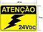Placa Adesivo Para Painéis Elétricos Tensão 24v Nr10 Nr12 - Imagem 2