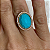 Anel Turquesa cravejado com zirconias - Imagem 2