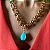 Corrente Maxi Gota Turquesa - Imagem 2