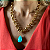 Corrente Maxi Gota Turquesa - Imagem 1