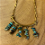 Colar Turquesa Real 5 fileiras - Imagem 1