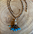 Colar Longo de Olho de Tigre e Turquesa - Imagem 3