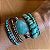 Pulseira 5 voltas de pedras naturais - Amazonita - Imagem 2