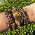 Pulseira 5 voltas de pedras naturais - Olho de Tigre - Imagem 1