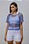 BLUSA TELA LUREX AZUL P - Imagem 1