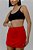 Shorts saia  vitoria vermelho VERMELHO M - Imagem 1