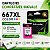 Cartucho Compatível HP 667XL Colorido Deskjet 2376 2776 6476 - Imagem 3