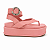 Sandália Feminina Flatform Jade, Conforte e Estilo - Rosa - Imagem 1