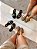 Rasteira Feminina Com Peça Dourada Nice - Taupe - Imagem 7