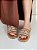 Papete Feminina Flatform Tramada Angélica - Cappuccino - Imagem 3